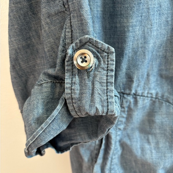 Eddie Bauer Denim Hooded Zip Up Jacket XXL - Picture 2 of 7